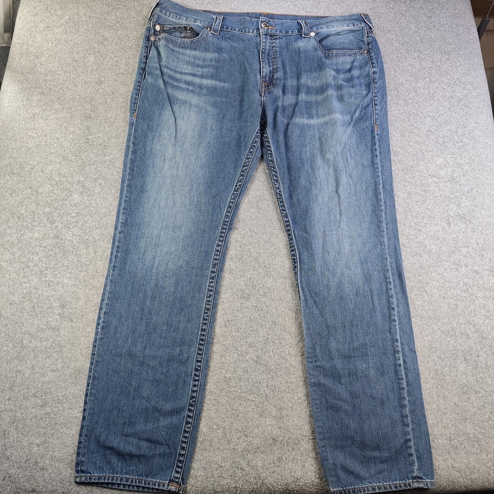 True Religion Rocco Jeans Mens 44W 44x34 Medium Wash 100% Cotton World Tour